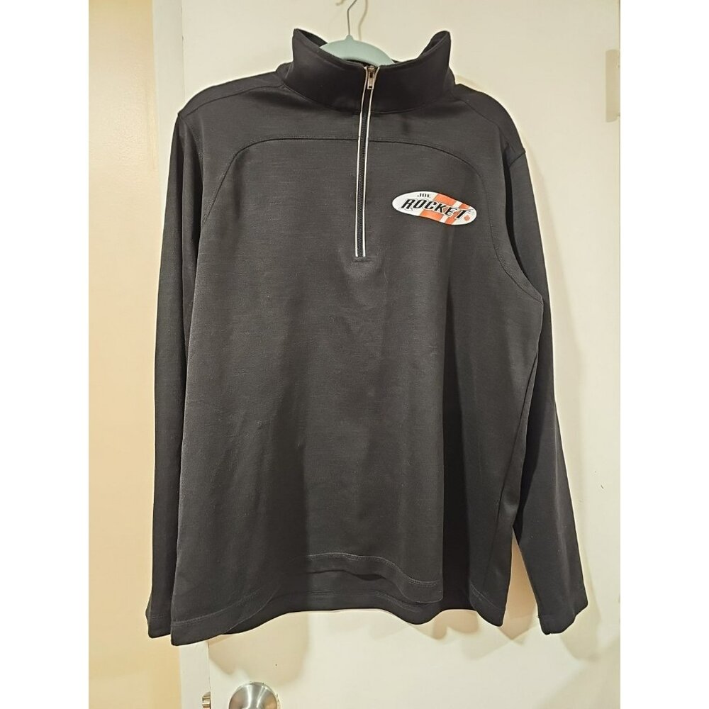 Joe Rocket Men's Long Sleeves Shirt Sz Large Black Mock Neck